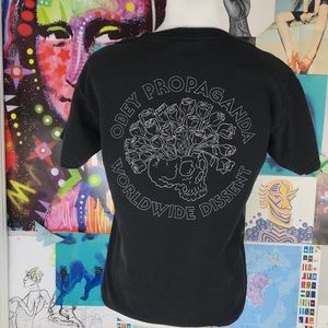 OBEY S 🐉 black tee skater shirt small